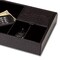 Dacasso Black Crocodile Embossed Standard Valet Tray AG-2463 - alternate 7